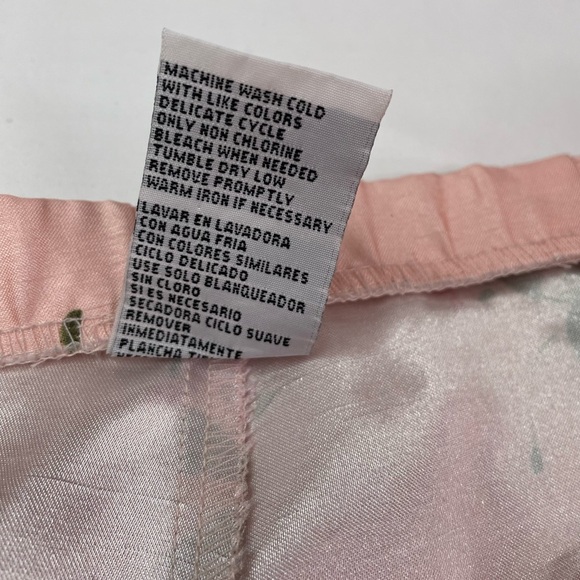 Sag Harbor Pink Pantsuit Elegant Sateen Floral Design Jacket Ankle Pants Size 12 - Picture 11 of 15